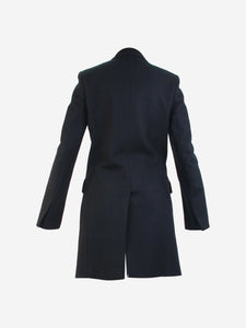 Balenciaga Black wool-blend coat - size UK 16