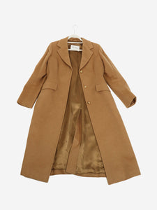 Max Mara Beige camelhair coat - size UK 12