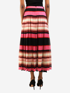 Pink striped midi skirt - size UK 8 Skirts Valentino 