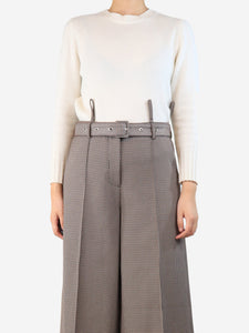 Divine Cashmere White cashmere jumper - size UK 8