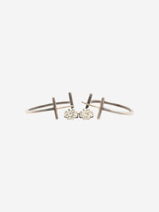 Tiffany & Co. Silver T Wire Hoop earrings