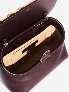 JW Anderson Purple Small Chain Lid leather shoulder bag