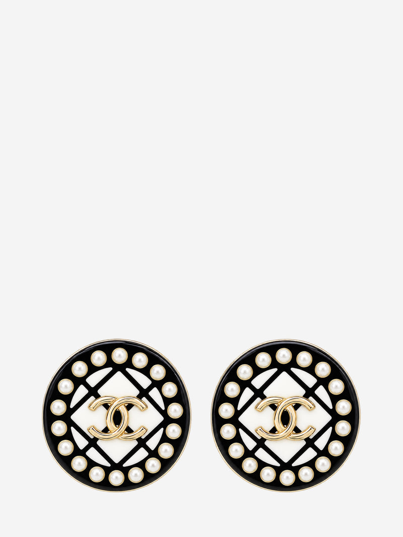 Black Coco Mark D19C earrings Earrings Chanel 