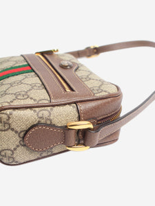 Gucci Brown GG Supreme Ophidia shoulder bag