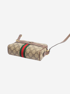 Gucci Brown GG Supreme Ophidia shoulder bag