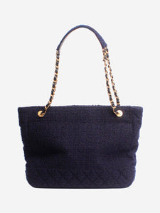 Chanel Dark blue 2020 tweed GST tote bag