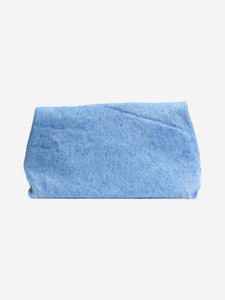 Dries Van Noten Blue denim envelope clutch