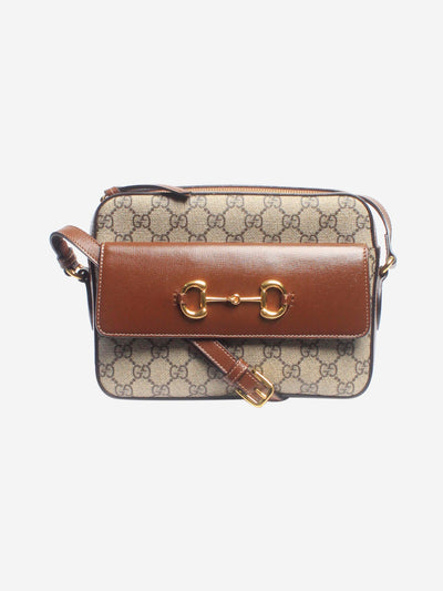 Brown GG Supreme Horsebit Shoulder bag Shoulder bags Gucci 