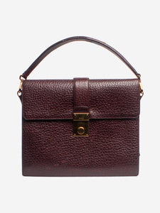 Prada Oxblood leather top handle bag