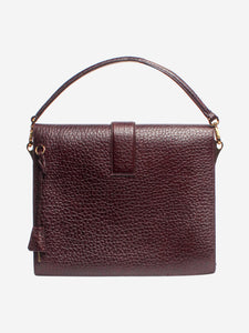 Prada Oxblood leather top handle bag