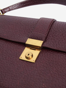 Prada Oxblood leather top handle bag