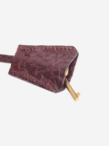 Prada Oxblood leather top handle bag