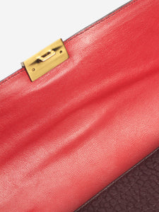 Prada Oxblood leather top handle bag