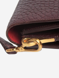 Prada Oxblood leather top handle bag