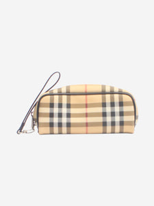 Burberry Neutral check pouch