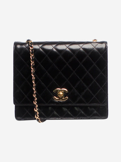 Black 2011 patent quilted mini single flap bag Cross-body bags Chanel 