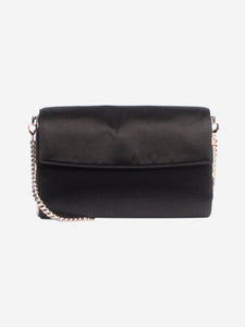 Christian Dior Black satin cross-body bag