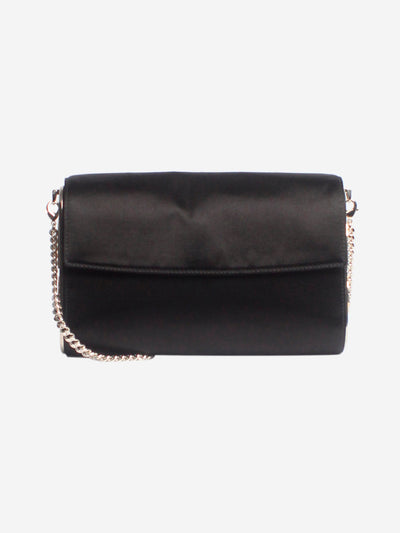 Black satin cross-body bag Cross-body bags Christian Dior 