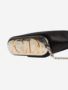 Christian Dior Black satin cross-body bag