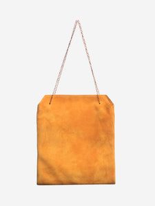 The Row Mustard suede Lunch bag