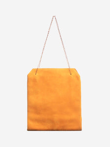 The Row Mustard suede Lunch bag