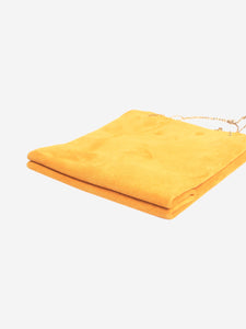 The Row Mustard suede Lunch bag