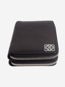 Loewe Black Anagram dual-compartment zipped wallet