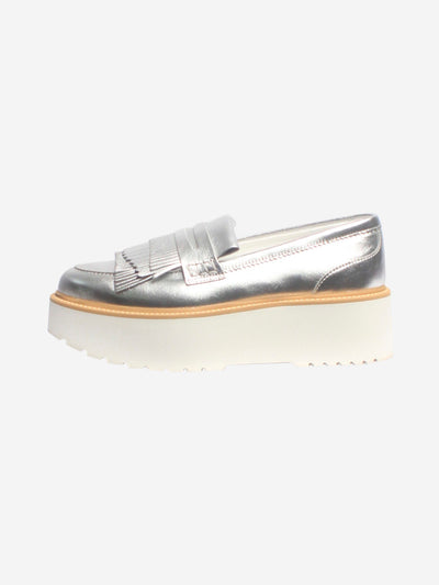 Silver platform loafers - size EU 36 Flat Shoes Hogan 