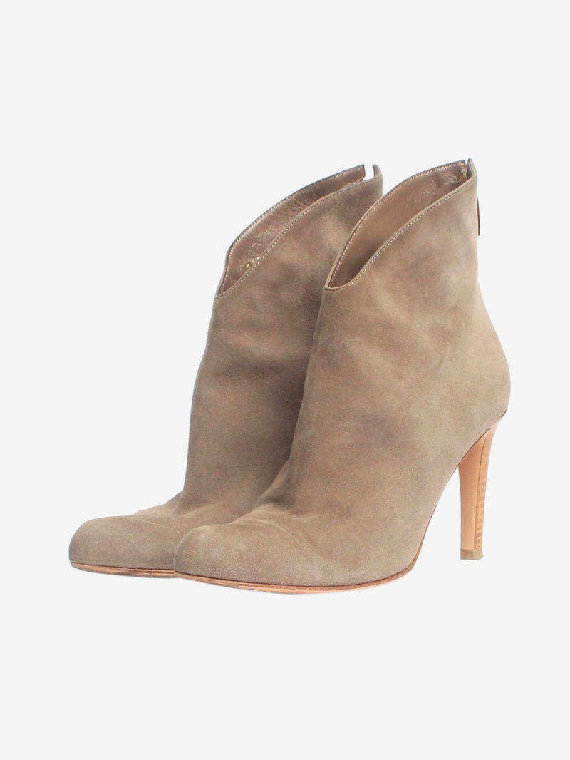 Grey suede ankle boots - size EU 36.5 Boots Gianvito Rossi 