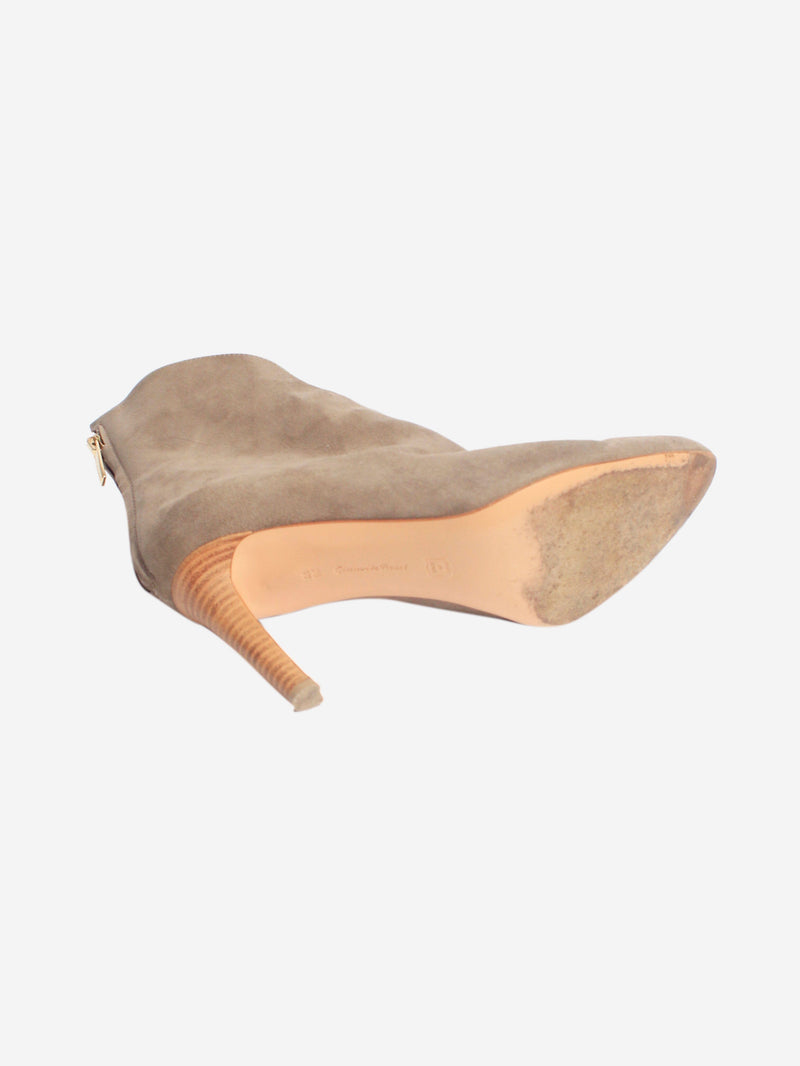 Grey suede ankle boots - size EU 36.5 Boots Gianvito Rossi 