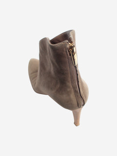Grey suede ankle boots - size EU 36.5 Boots Gianvito Rossi 