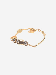 Louis Vuitton Gold pearl ring, bracelet and earrings set