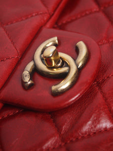 Chanel Red 2014 Castle Rock shoulder bag