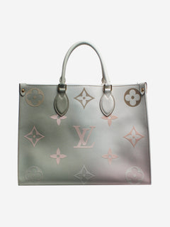 Light green and pink sunset OntheGo tote bag Tote Bags Louis Vuitton 