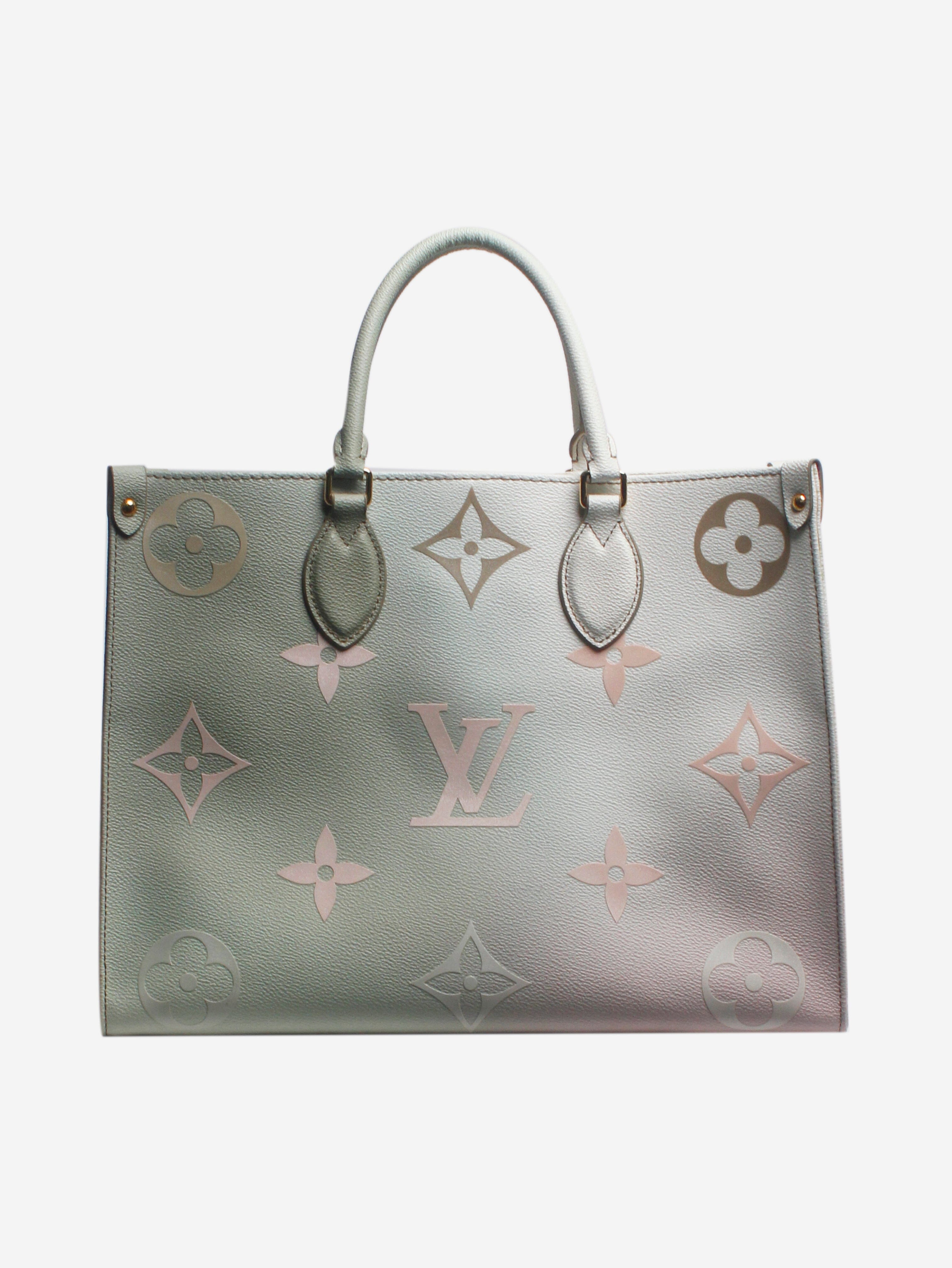 Light green and pink sunset OntheGo tote bag Tote Bags Louis Vuitton 