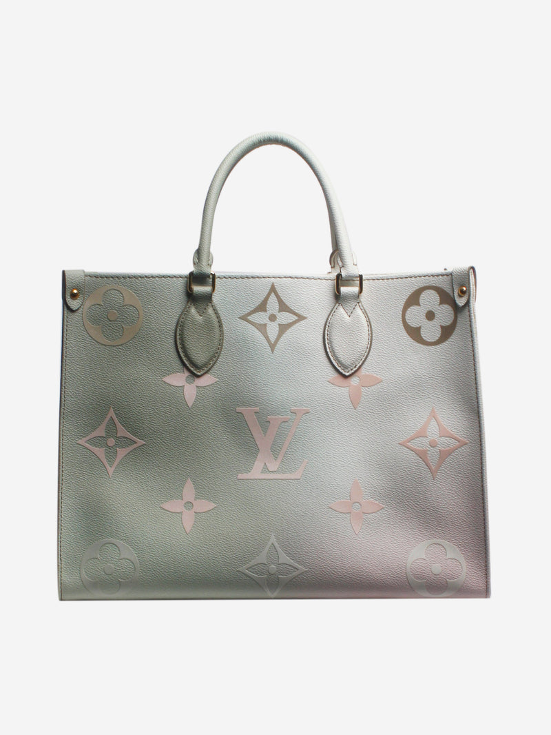 Light green and pink sunset OntheGo tote bag Tote Bags Louis Vuitton 