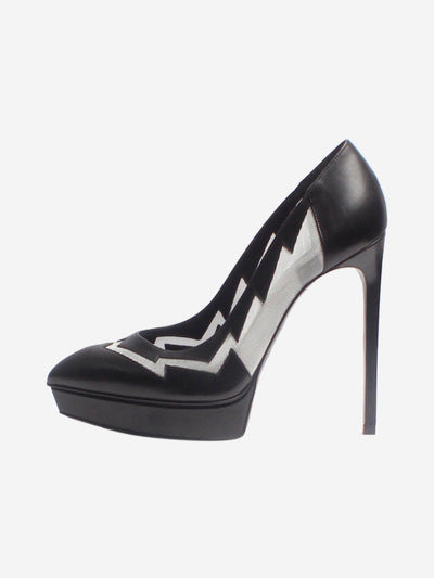 Black lightning bolt platform pumps - size EU 38 Heels Saint Laurent 