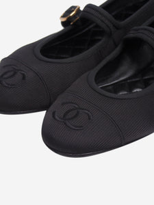 Chanel Black Mary Jane ballet flats - size EU 38.5