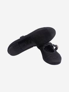 Chanel Black Mary Jane ballet flats - size EU 38.5