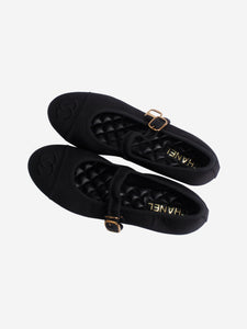 Chanel Black Mary Jane ballet flats - size EU 38.5