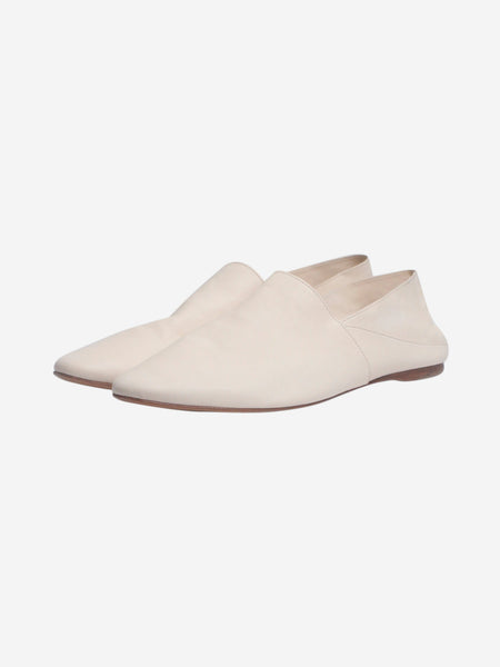 Cream Pascale leather slippers - size EU 38 alternate image