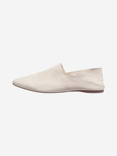 Cream Pascale leather slippers - size EU 38 Flat Shoes Tove 