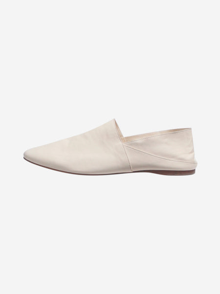Cream Pascale leather slippers - size EU 38 product image