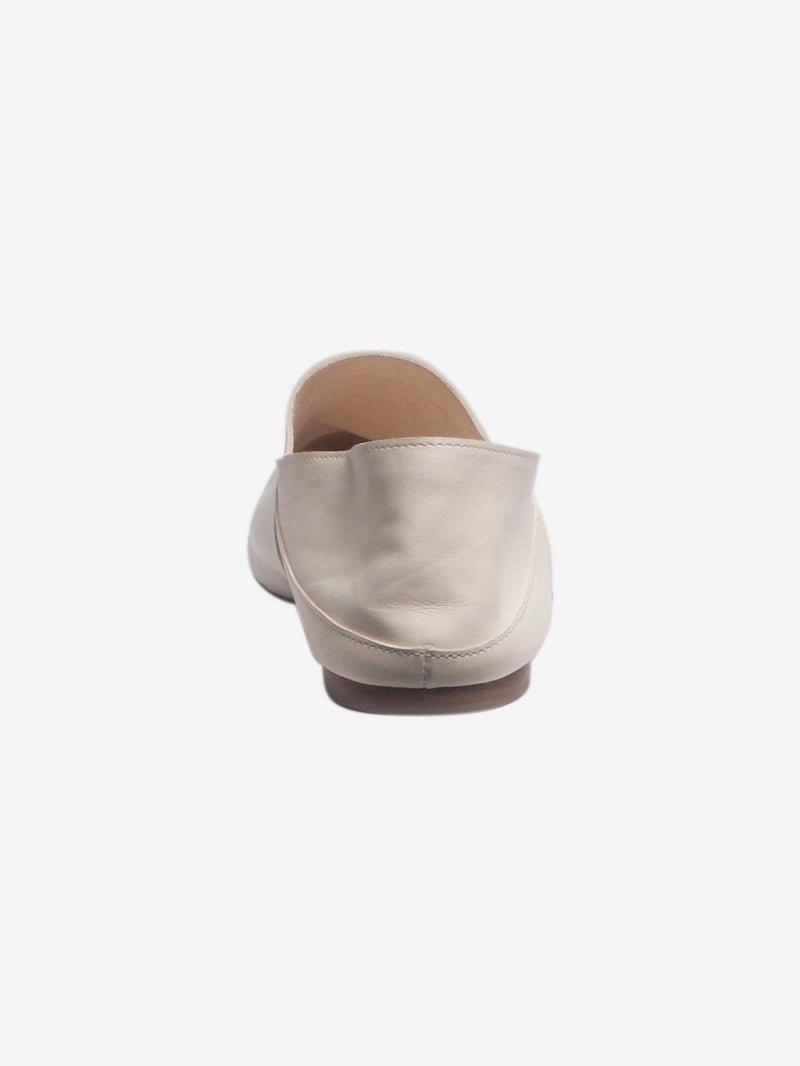Cream Pascale leather slippers - size EU 38 Flat Shoes Tove 