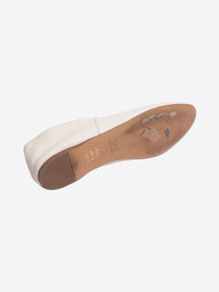 Cream Pascale leather slippers - size EU 38 Flat Shoes Tove 