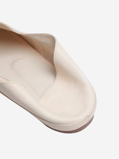 Cream Pascale leather slippers - size EU 38 Flat Shoes Tove 