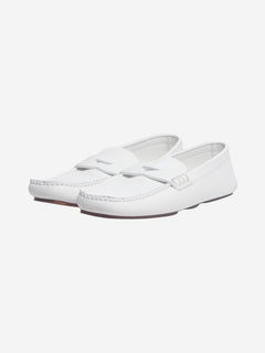 White Billy leather loafers - size EU 38.5 Flat Shoes Khaite 
