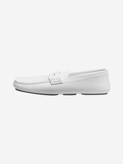 White Billy leather loafers - size EU 38.5 Flat Shoes Khaite 