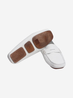 White Billy leather loafers - size EU 38.5 Flat Shoes Khaite 