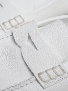 Khaite White Billy leather loafers - size EU 38.5